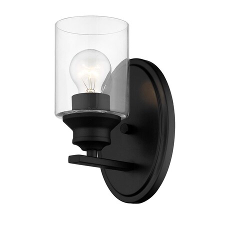 Estallar Gemma 1-Light Matte Black Sconce ES3091417